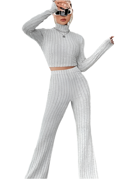 Elegant Slim-Fit Pant Set